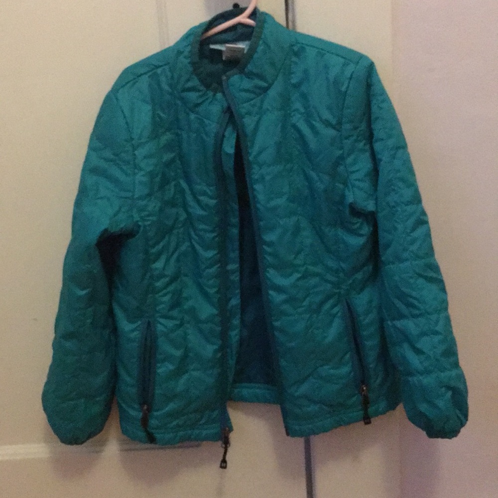 Green REI jacket kids size 6-7